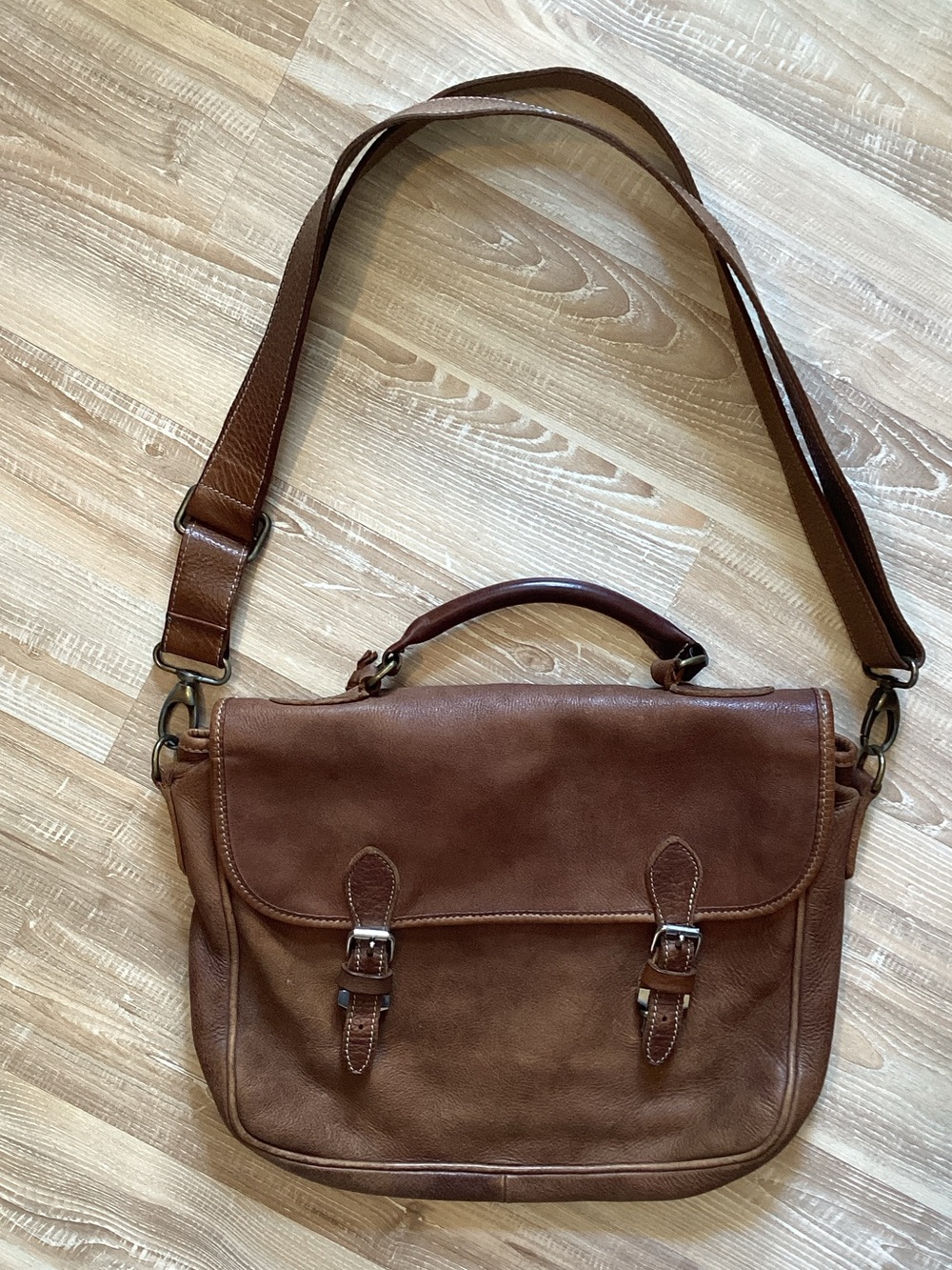 Roots Tribe Leather Satchel